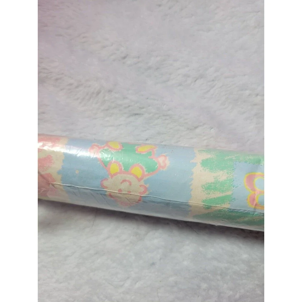 Vintage CPS Corporation NOS Baby Shower Gift Wrapping Paper 12.5 Sq Ft 30